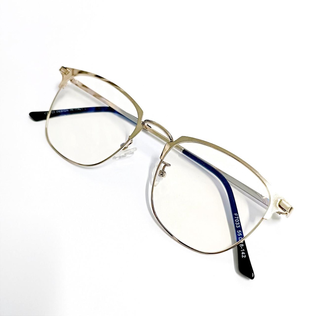 Gọng kính cận 0 độ mặt tròn dành cho nữ kiểu dáng đẹp tặng hộp đựng và khăn lau kính H02