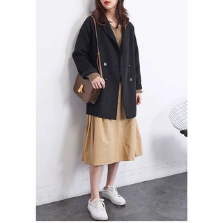 Áo khoác blazer oversized chất dạ HQ - AK581