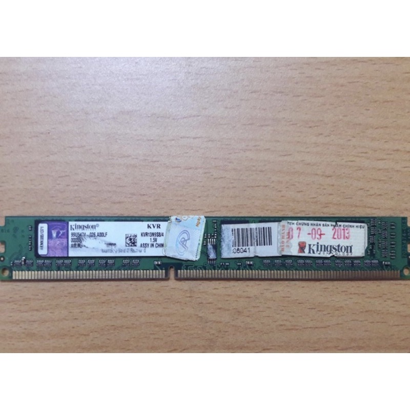 ram 4gb ddr3 buss 1333 2 mặt chíp có thể dùng cho main g41,h61,h81...