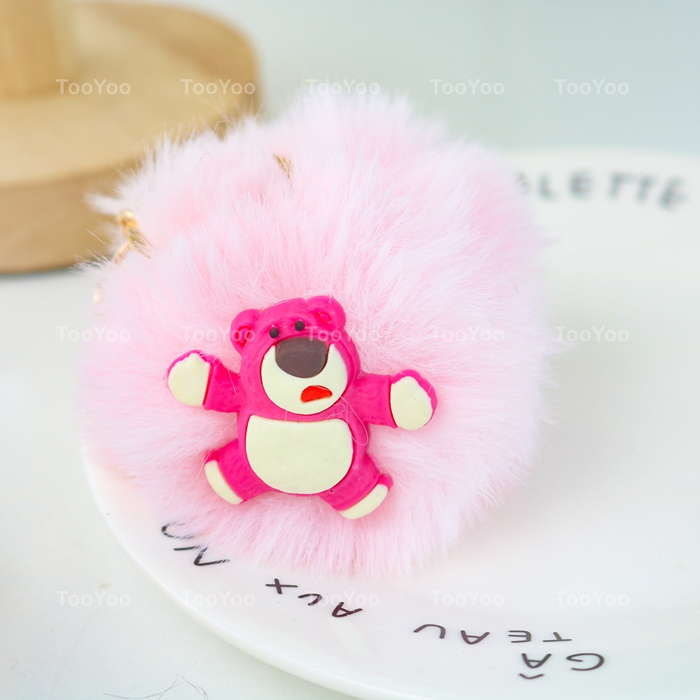 Móc khóa cục bông Gấu dâu Lotso dễ thương cute TY0333