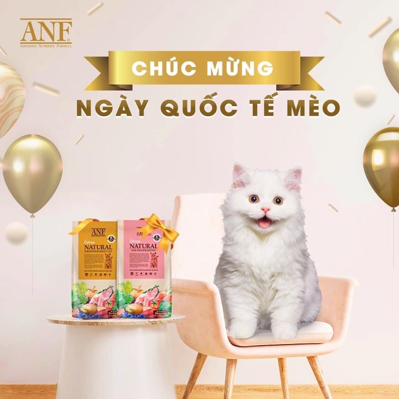 Hạt cho mèo ANF 6Free Indoor cho mèo con và mèo trưởng thành – túi 400g | MEOW SÀI GÒN