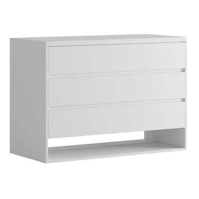 NORDIC, Tủ đựng đồ 3 ngăn kéo DRA_024, 120x56x85cm, tủ gỗ Scandi Home