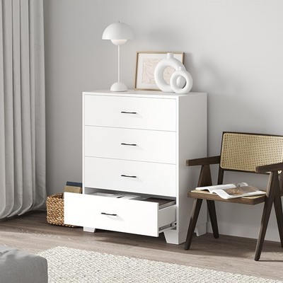 BECKVILLE, Tủ đựng đồ dùng 4 ngăn kéo DRA_126, 80x41x101cm, tủ gỗ Scandi Home