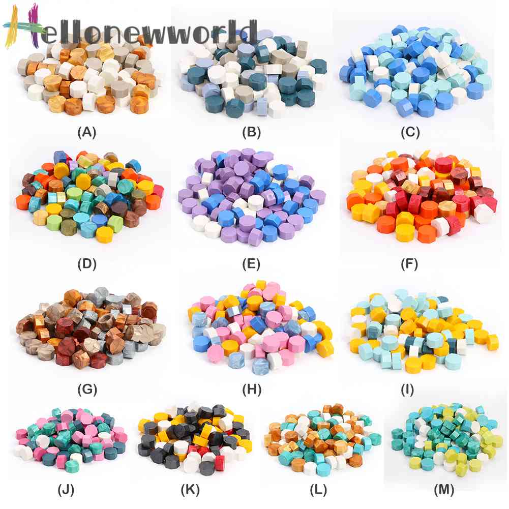 Bộ 100 Hạt Sáp Đóng Dấu Niêm Phong Bao Thư Phong Cách Vintage