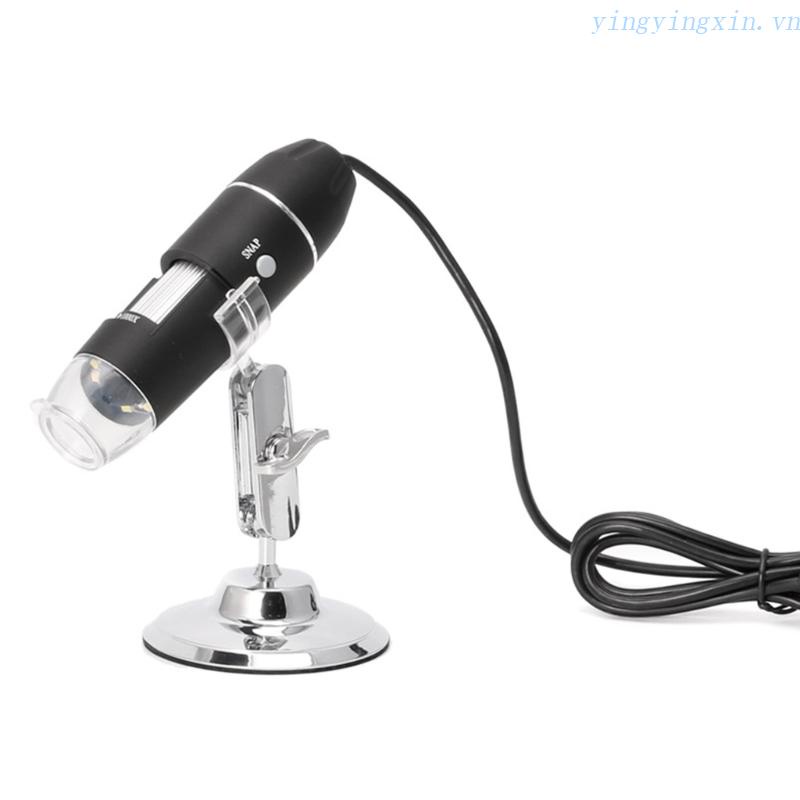 Camera Nội Soi 8 Bóng LED Phóng Đại 1600x Có Giá Đỡ Kim Loại Kết Nối USB