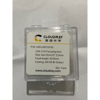 Thấu kính laze co2 đường kính 12mm tiêu cự 50.8mm hội tụ