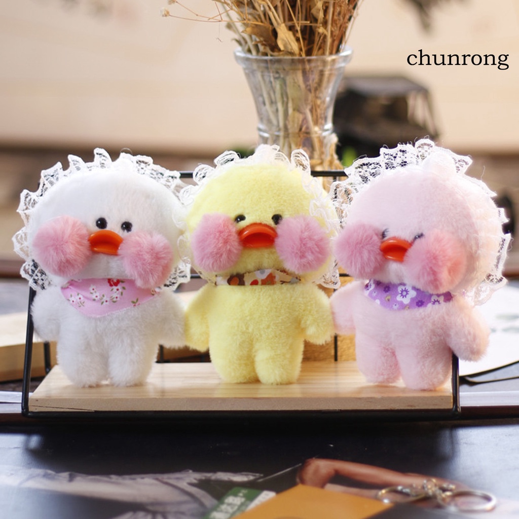 Móc Khóa Hình Vịt Nhồi Bông Mini Dễ Thương