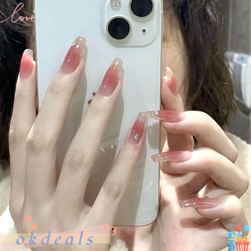 Hộp 24 Móng Tay Giả Ballerina Che Phủ Toàn Diện