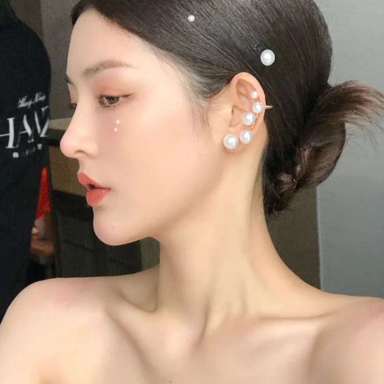 Bông Tai Đính Ngọc Trai Thời Trang Hàn Quốc Dành Cho Nữ