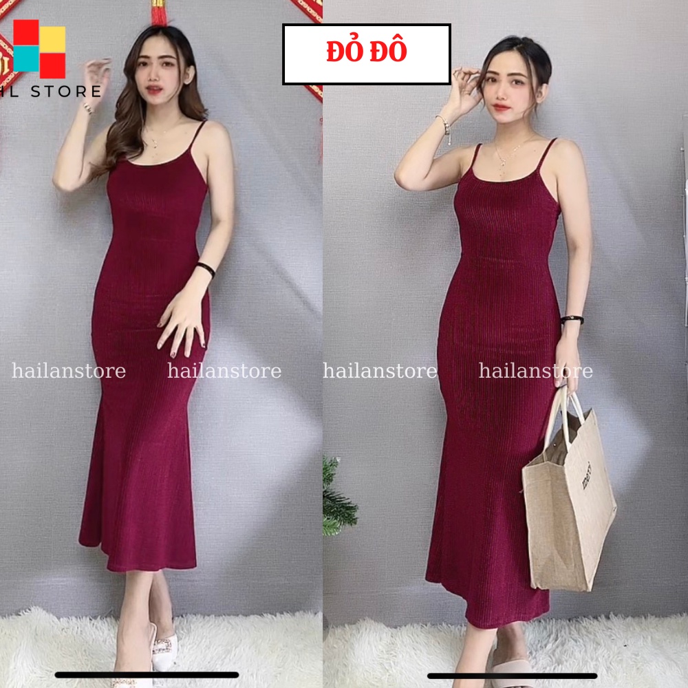 V88 Đầm đuôi cá chất nhung Hải Lan Store 2 lớp dày dặn