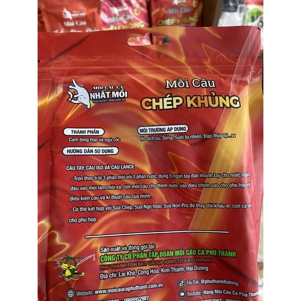 Mồi Câu Chép Khủng Phú Thành Chuyên Câu Chép Khủng, Chép To siêu nhạy