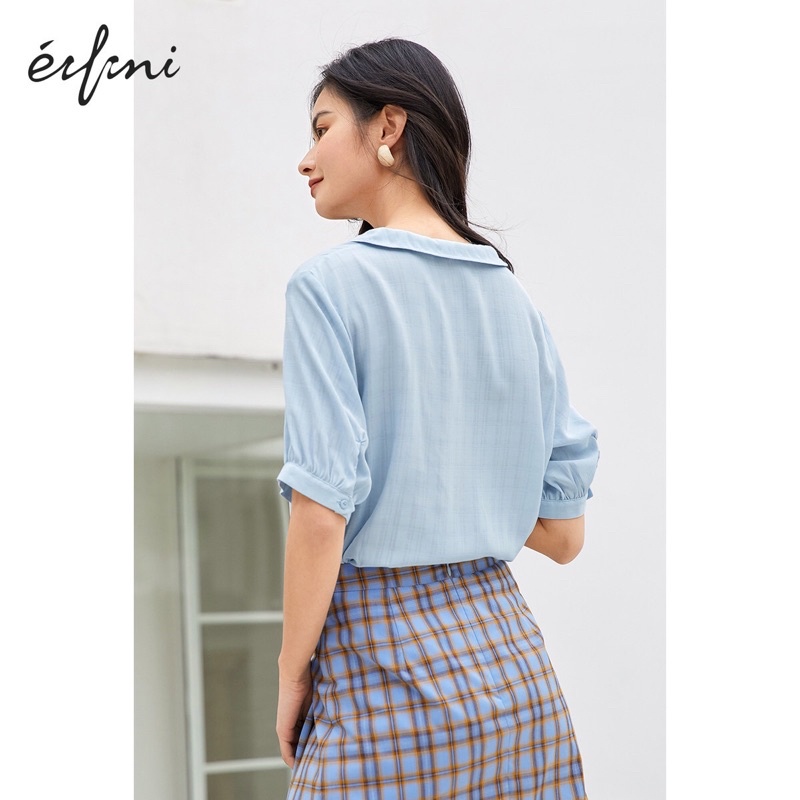 Áo sơ mi xanh Eifini