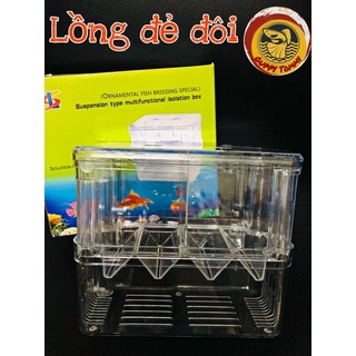 Lồng đẻ Mica (lồng đôi - lồng đơn) cho cá cảnh,tách cá con mới đẻ,dưỡng cá