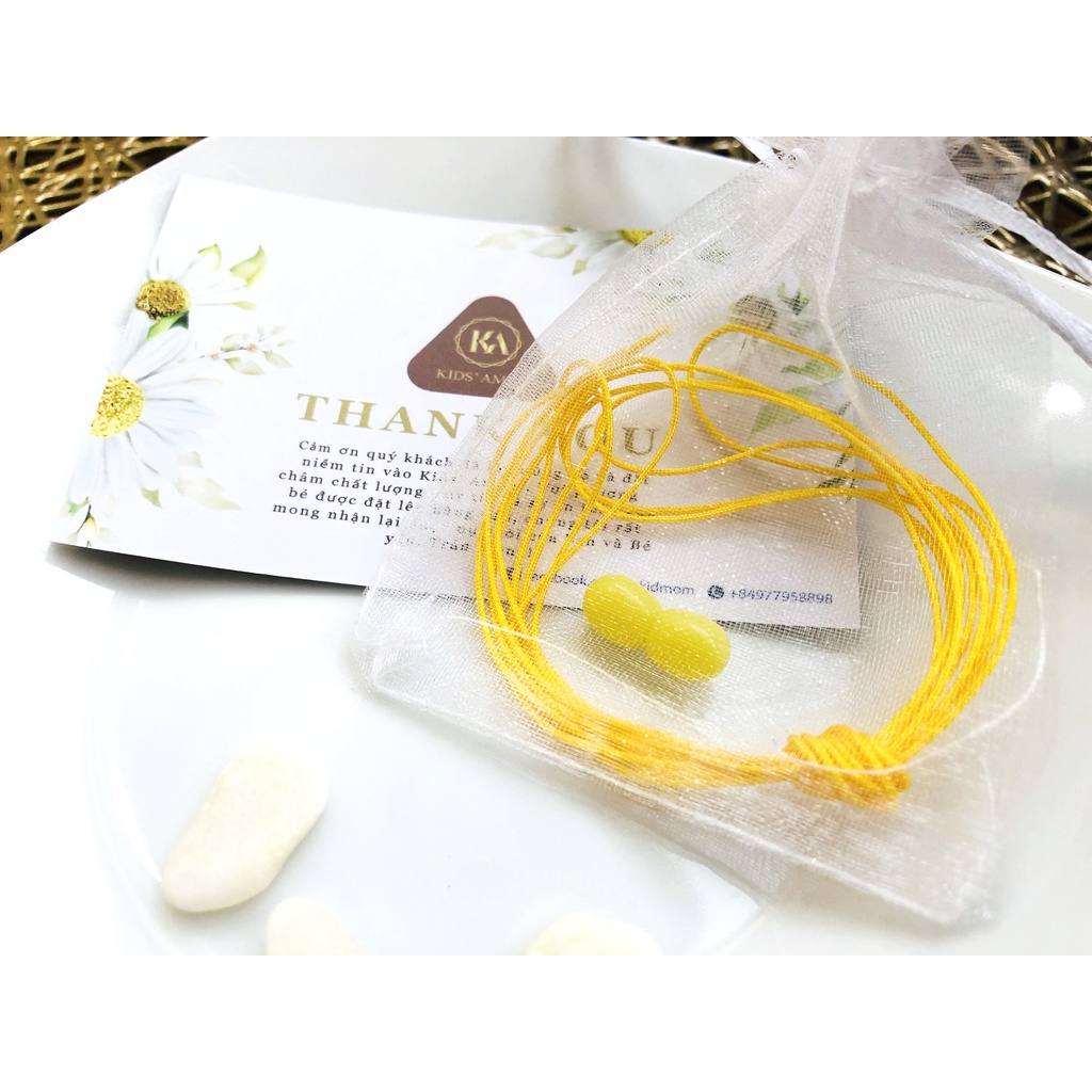 Combo khóa xoáy và dây dù tơ xuyên vòng cho bé - Trang sức Lador - LD0005