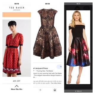 Các mẫu đầm  Ted  Baker size 0,1