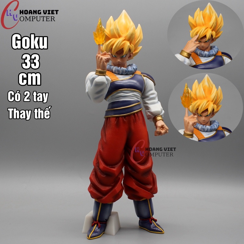 Mô hình Goku trở về trái đất 2 tay thay thế 33cm - Mẫu mới Dragon Ball