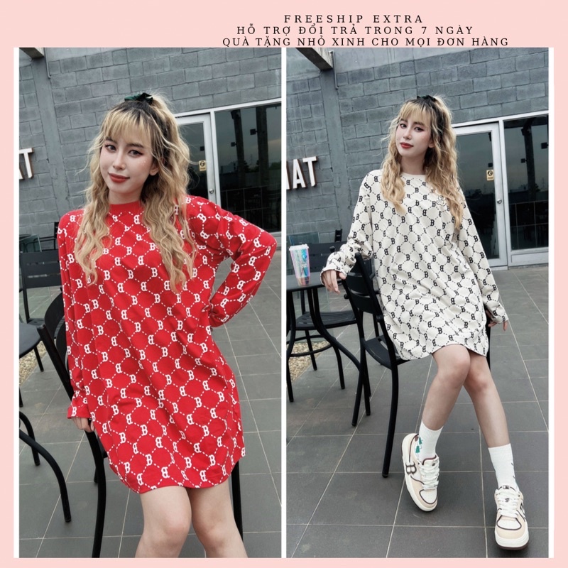 Đầm NY, Váy MLB MONOGRAM DRESS full tag code
