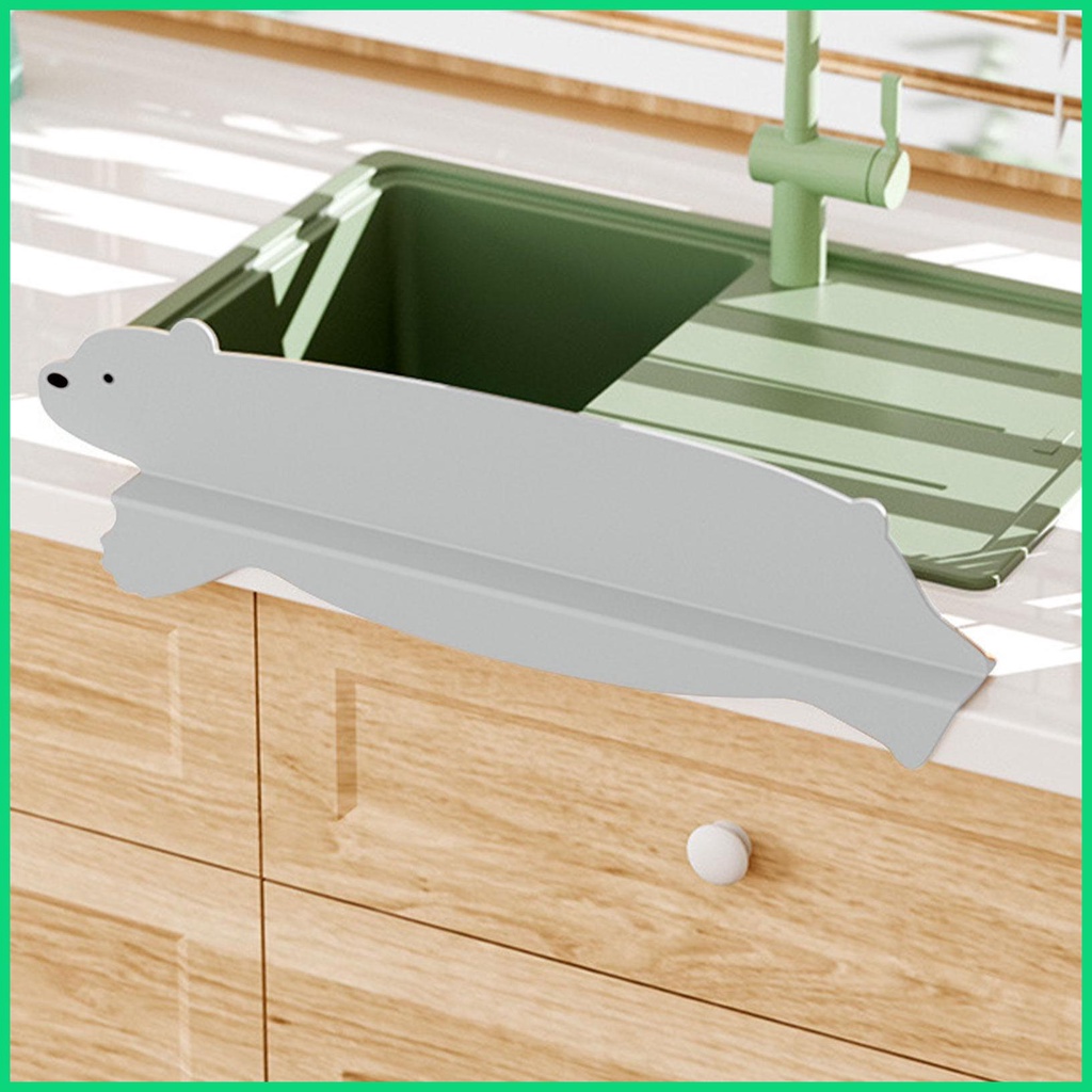 Tấm Chắn Bắn Nước Bằng Silicon Hình Gấu Hoạt Hình Gắn Bồn Rửa Chén / Nhà Bếp / Phòng Tắm