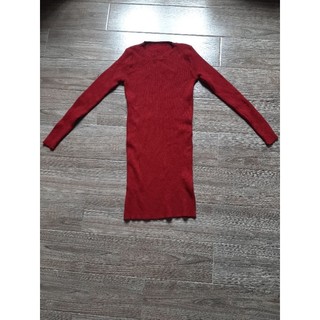 Đầm váy len dành cho nữ dài tay, kiểu dáng ôm body size S