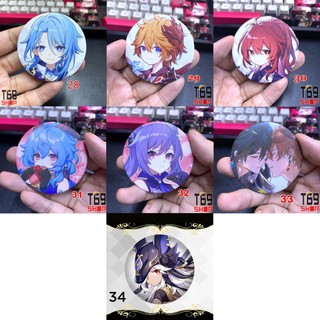 [38 mẫu] Huy hiệu game Genshin Impact (Size 5.8cm)