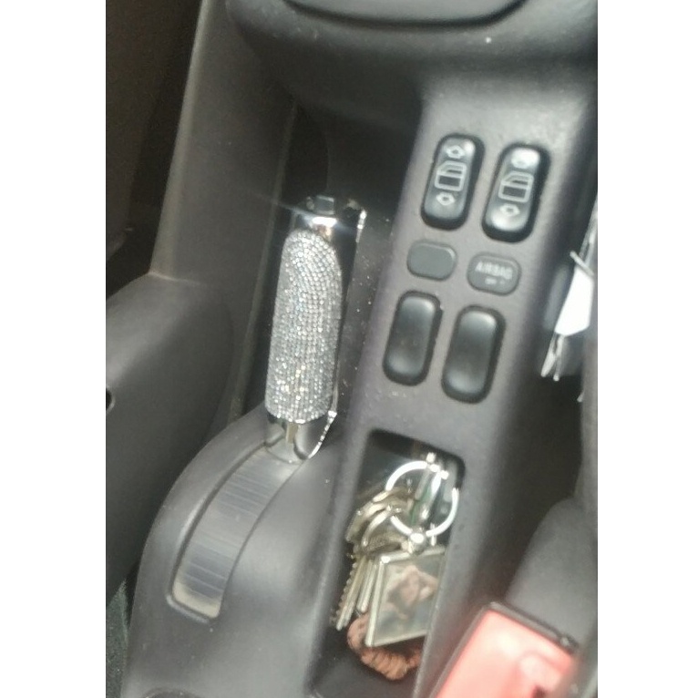 Ốp Phanh Tay Đính Đá - Bọc Phanh Tay Gắn Đá Xe Hơi