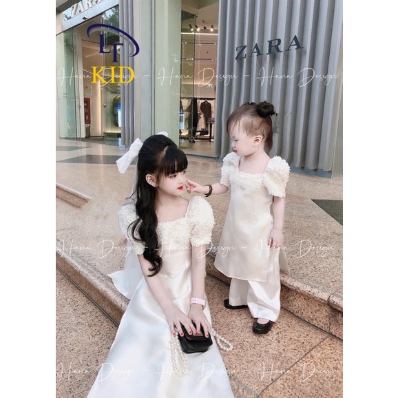 Áo dài Tết cho bé gái từ 8-20kg (1-5 tuổi)