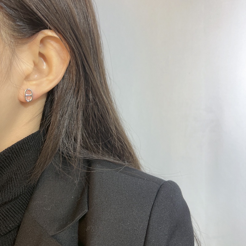 Bông tai cá tính đơn giản, bông tai mũi lợn thời trang, bông tai theo xu hướng Hàn Quốc, bông tai nữ tính