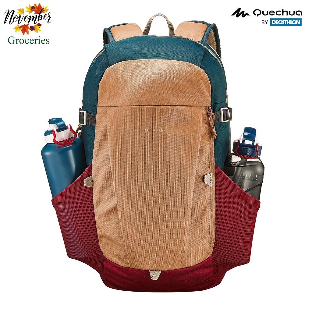 Balô Dã Ngoại QueChua 20L NH100 Thiết Kế Tại Pháp Dành Cho Người Leo Núi 2H Trên Địa Hình Thấp Trong Rừng | Trên Bờ Biển