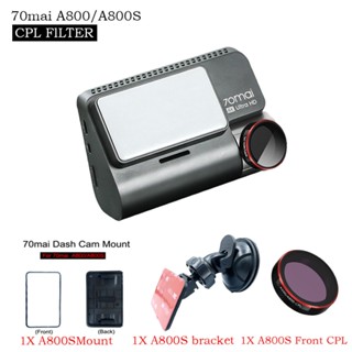 70mai Dash Cam Cho A800S CPL Lọc Hoặc RC06 Camera Sau Bộ Lọc CPL Cho 70 Mai A800 S Dash Cam Mount 70Mai Phụ Kiện 3M Stick base bệ đỡ hỗ trợ