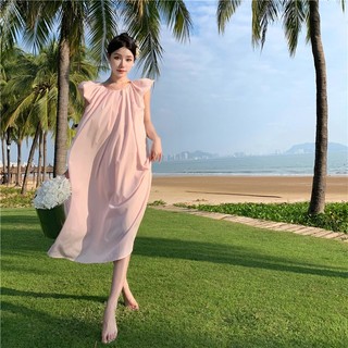 Đầm Xếp Ly Sát Nách Thời Trang Nữ Tính Ngọt Ngào