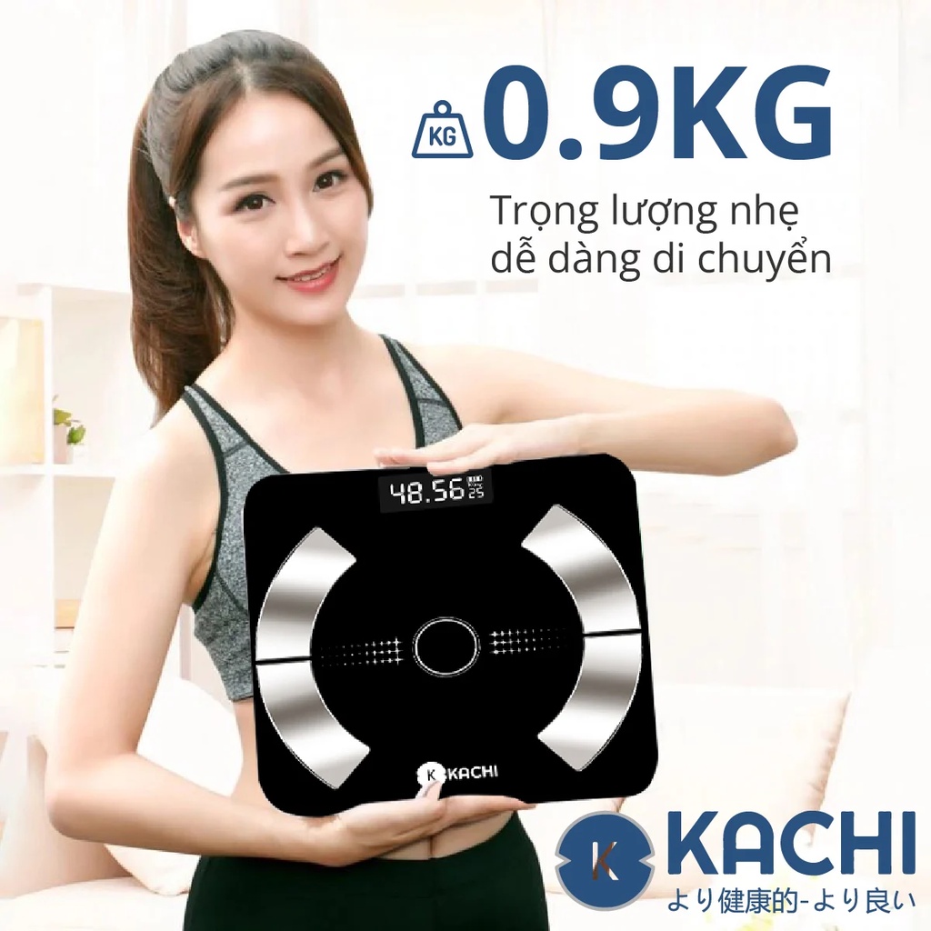 Cân thông minh phân tích các chỉ số cơ thể Kachi MK223 - Airbike Việt Nam phân phối chính hãng