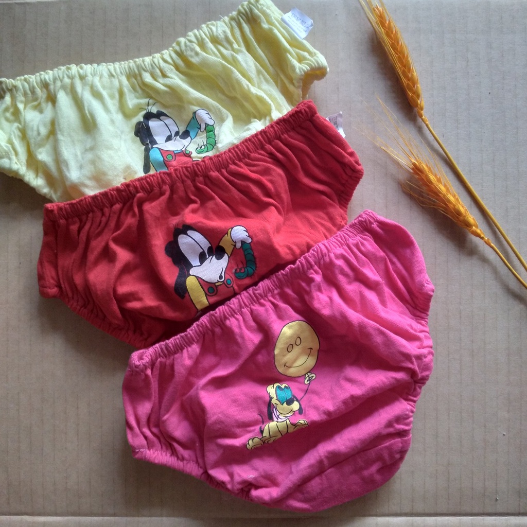 Set 5 quần chip bo viền, quần lót cotton in hình ngộ nghĩnh bé gái đủ màu size 1-5t (hàng đẹp bán siêu thị)