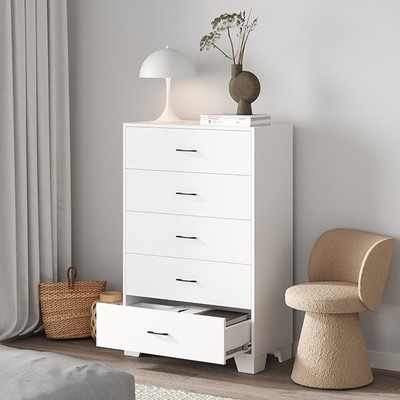 BECKVILLE, Tủ đựng đồ dùng 5 ngăn kéo DRA_122, 80x41x123cm, tủ gỗ Scandi Home