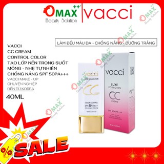 CC VACCI -KEM PHẤN NỀN THẾ HỆ MỚI CC CREAM DẠNG TUÝP - SPF50+ PA++