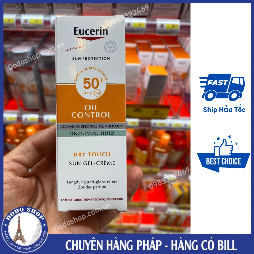 Kem chống Nắng Eucerin cho da nhờn, da mụn 50ml eucerin oil control_Dodoshop.com.vn