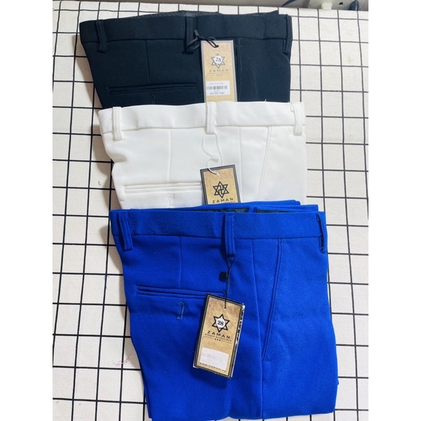 Quần tây nam màu xanh coban vải không nhăn k xù, không bai màu