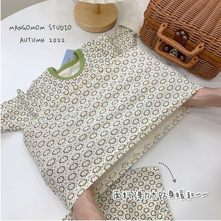 Bộ Đồ 2 Món Áo Thun Tay Dài In Hình Hoạt Hình Dành Cho Trẻ Em