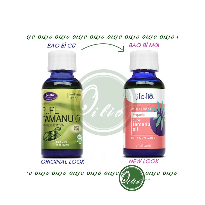 Dầu mù u hữu cơ Life-Flo Pure 100% Tamanu Oil