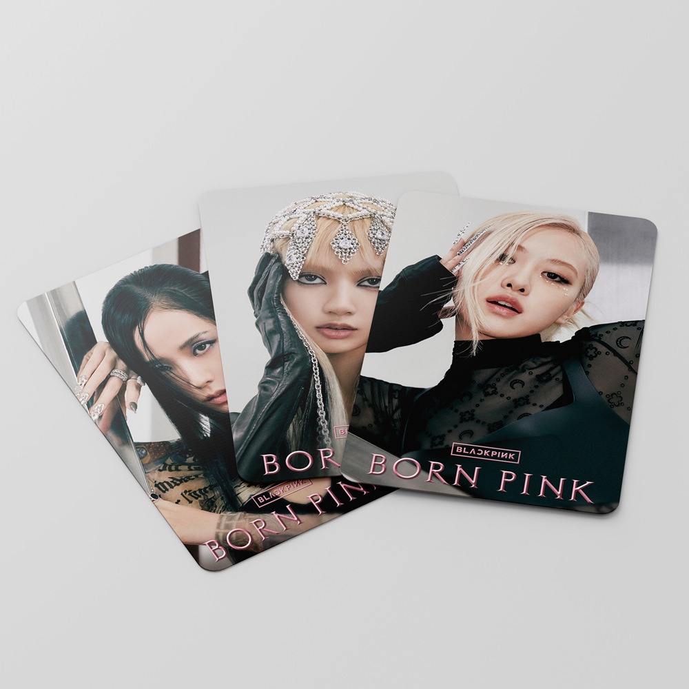 Set 55 Tấm Thẻ In Hình Các Thành Viên Nhóm Nhạc Blackpink Lomo card