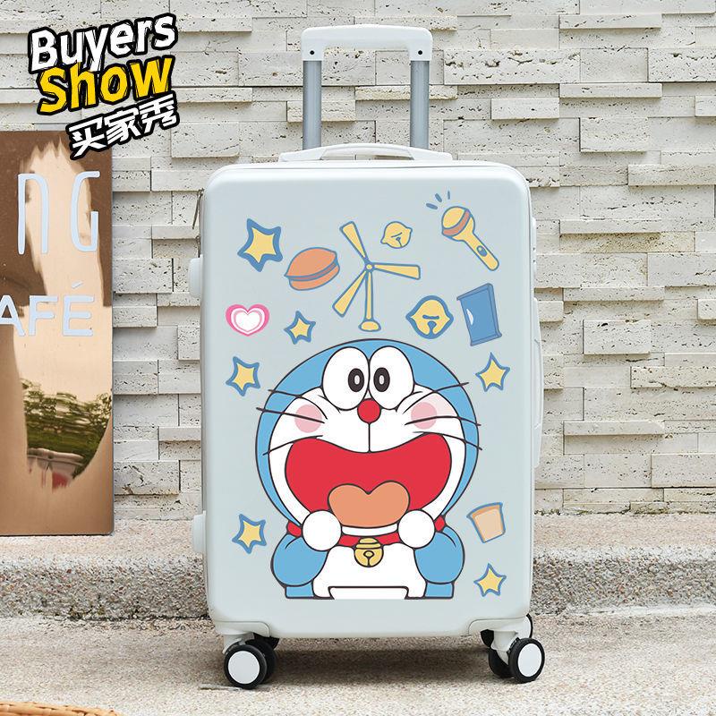 Nhãn Dán Trang Trí Va Li Hình Mèo Doraemon Dễ Thương Chống Thấm Nước