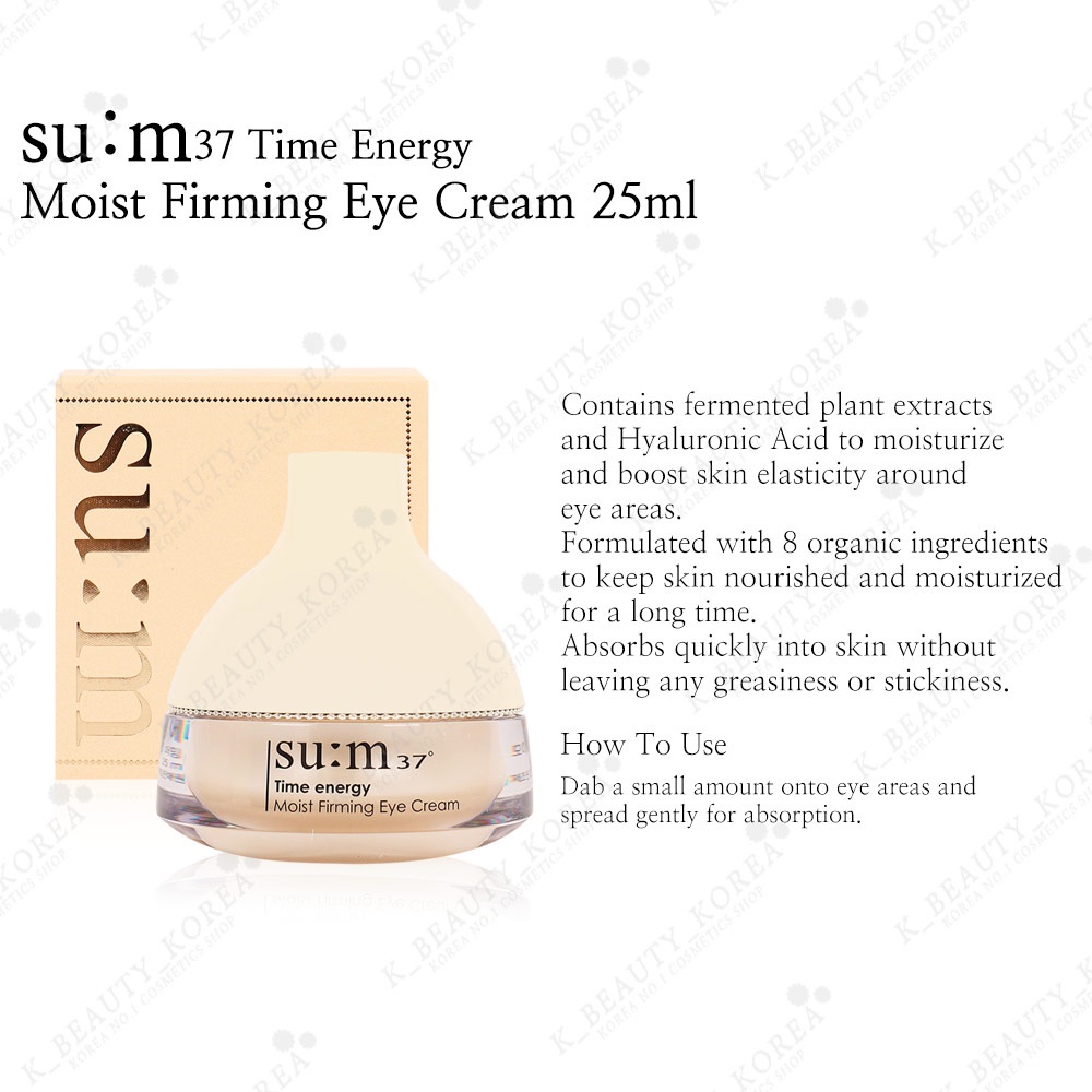 SUM37 Time Energy Kem Dưỡng Ẩm Làm Săn Chắc Da Mắt 25ml / Chăm Sóc Da Mặt Eye Care