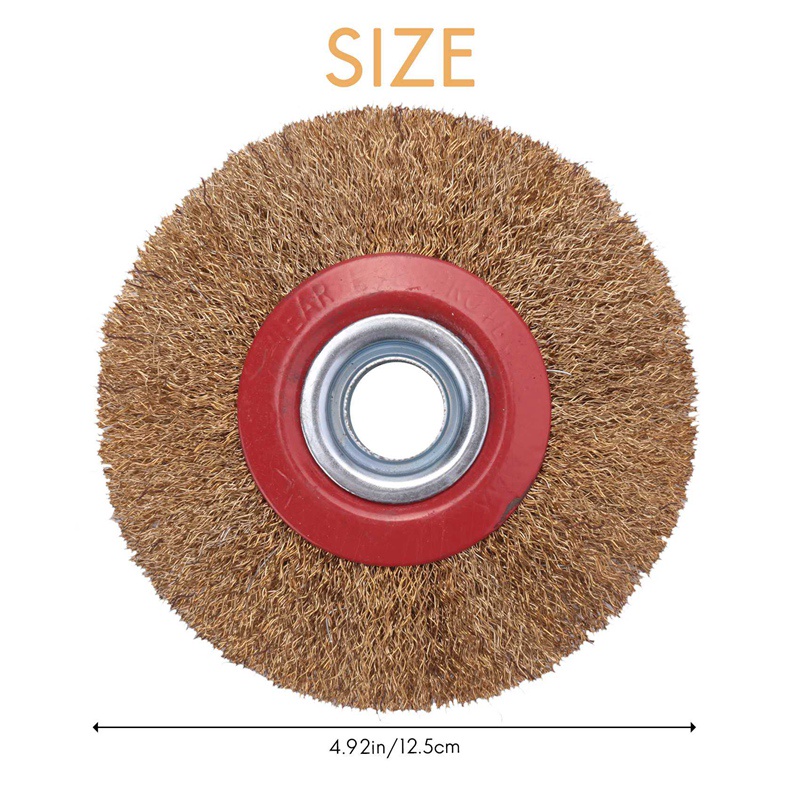 Bàn Chải Dây Cho Máy Mài + Vòng Nối 5inch 125Mm