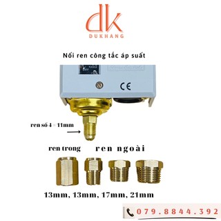 Nối ren thau xài cho công tắc áp suất