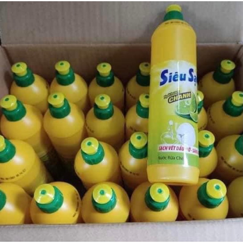 Nước rửa chén Lix siêu sạch chanh 400g ( thùng 24 chai)