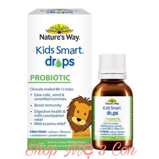 Men Nature’s Way Kids Smart Drops Probiotic Úc 20ml