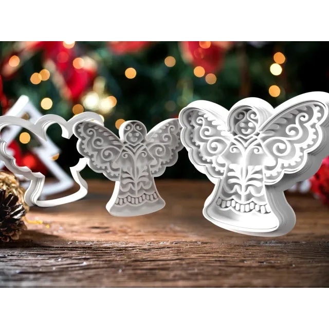 Khuôn nhấn bánh quy cookie cutter 3D Giáng Sinh / Christmas Day