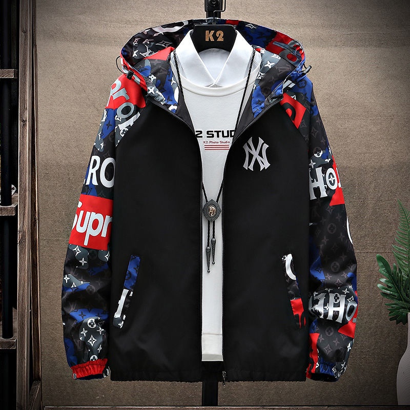 Áo Khoác Hoodie Họa Tiết Rằn Ri Phong Cách Hàn Quốc Thời Trang Xuân Thu Cho Nam áo khoác áo khoác nam áo khoác dạ khoác jacket áo khoác gió nam áo khoác dù nam áo khoác dạ nam nam áo khoát nam áo khoác nam hàn quốc