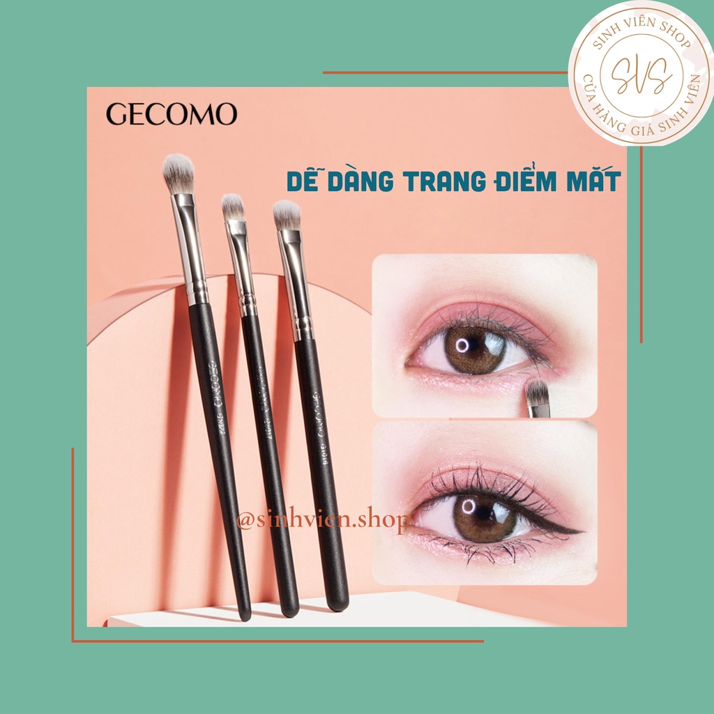 Cọ tán phấn mắt Gecomo cao cấp dành cho người bắt đầu và trang điểm chuyên nghiệp