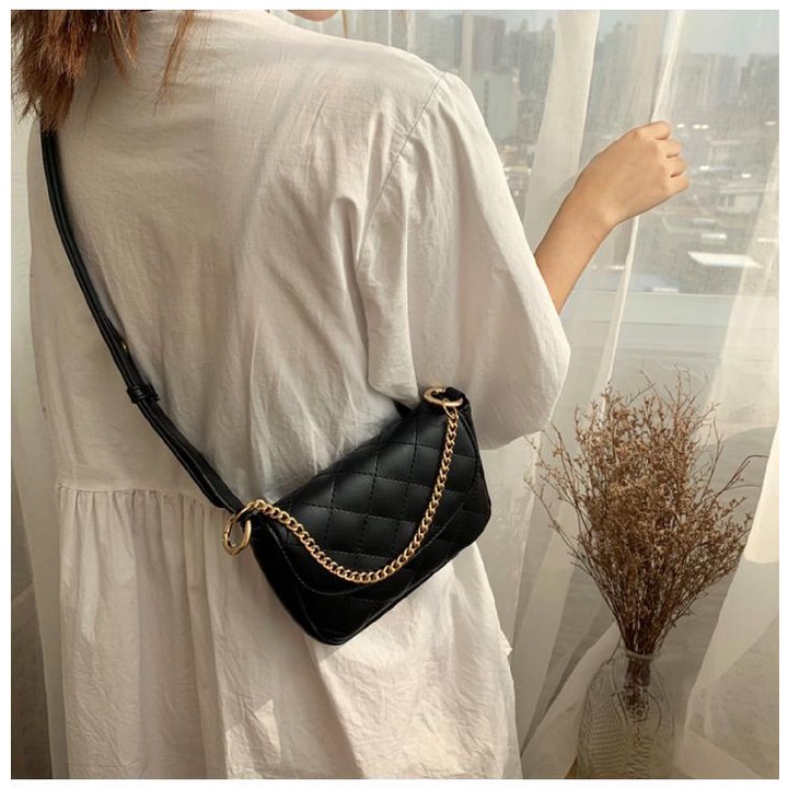 Túi bao tử đơn giản cao cấp dây xích túi đeo chéo nhỏ