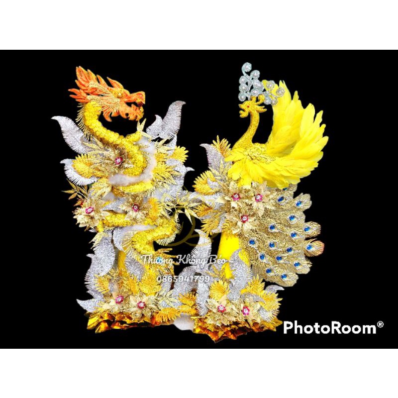 Đôi oản Rồng Phượng Oản Tài Lộc dâng Phật- Thánh, dâng cửa Đền- cửa Điện- dâng ban thờ dòng họ- gia 